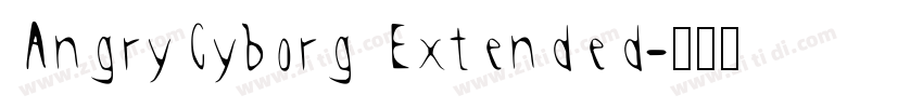 AngryCyborg Extended字体转换